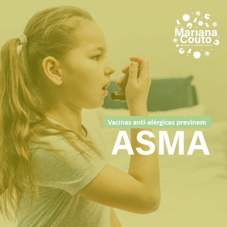 Vacinas antialérgicas diminuem risco de as crianças desenvolverem asma